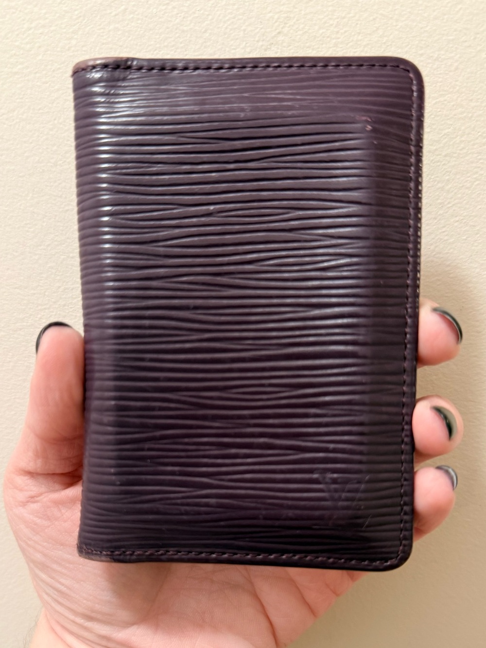 *Authentic* Louis Vuitton - Purple Epi Leather Card Holder